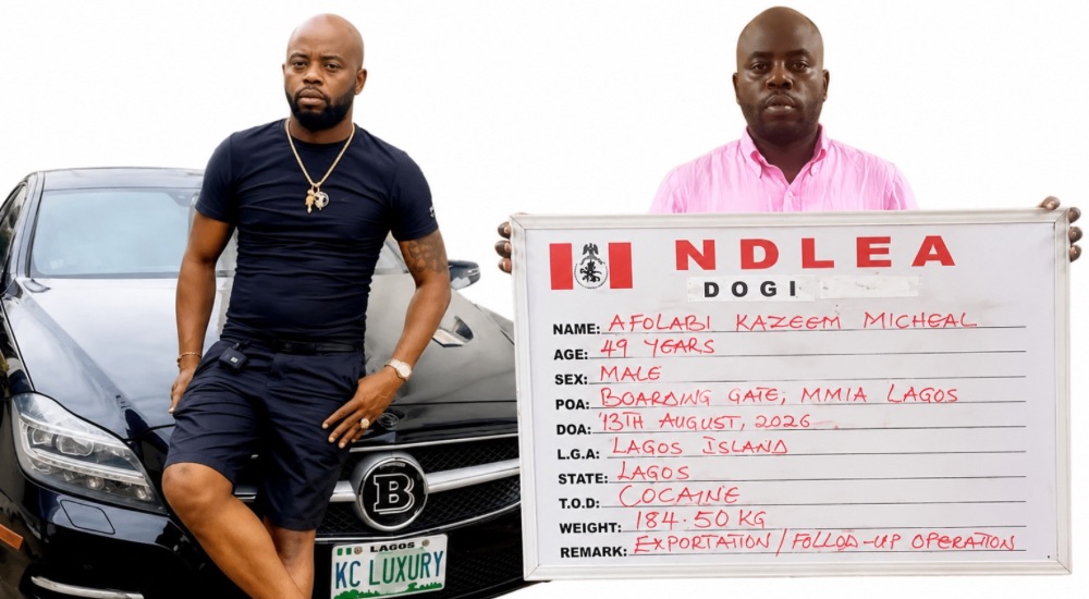 Alleged 184.5kg Cocaine: Court Dismisses KC Luxury’s Suit Challenging Detention Order